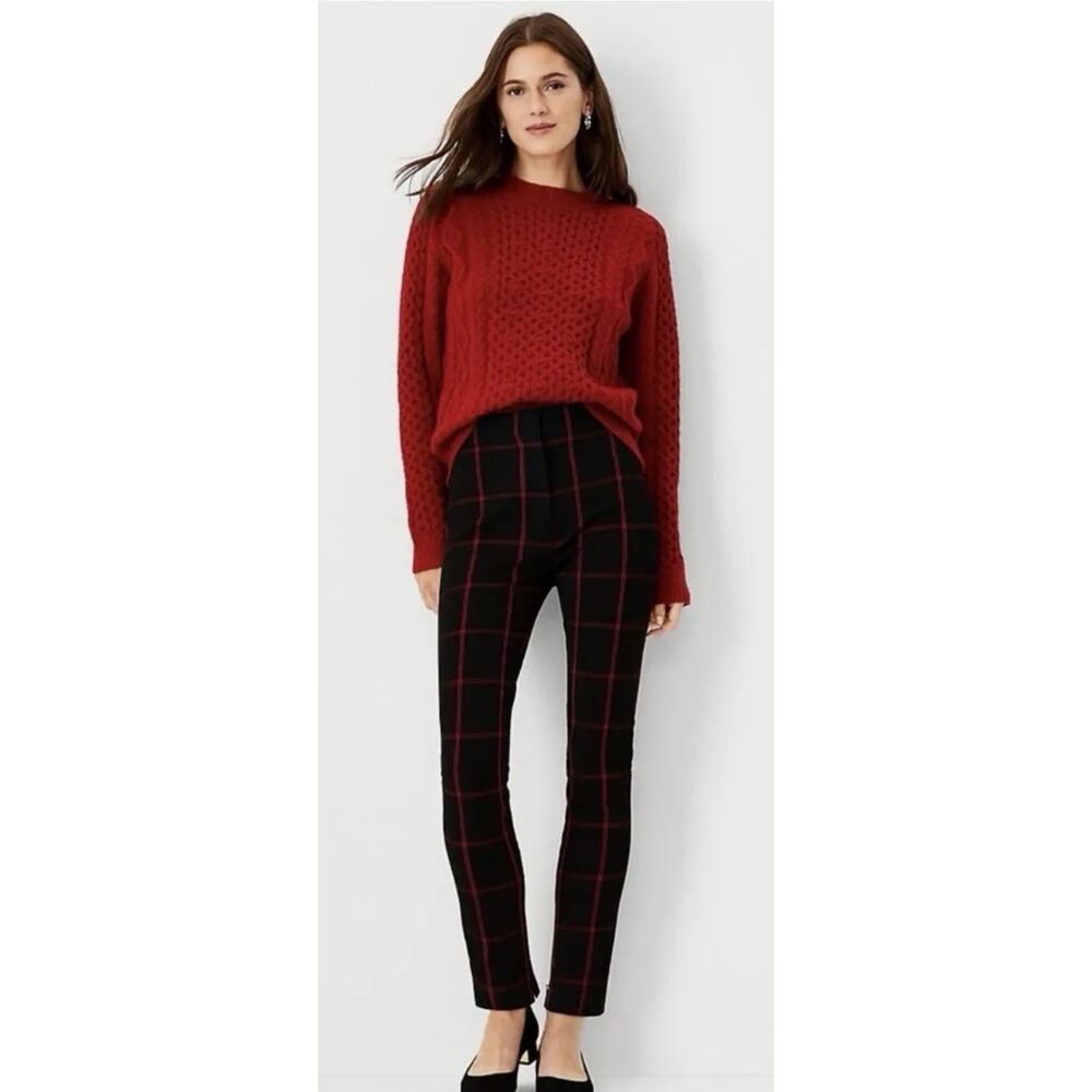 Ann Taylor Women’s Plaid The Audrey Dress Pants Grunge Trousers Sz 12
